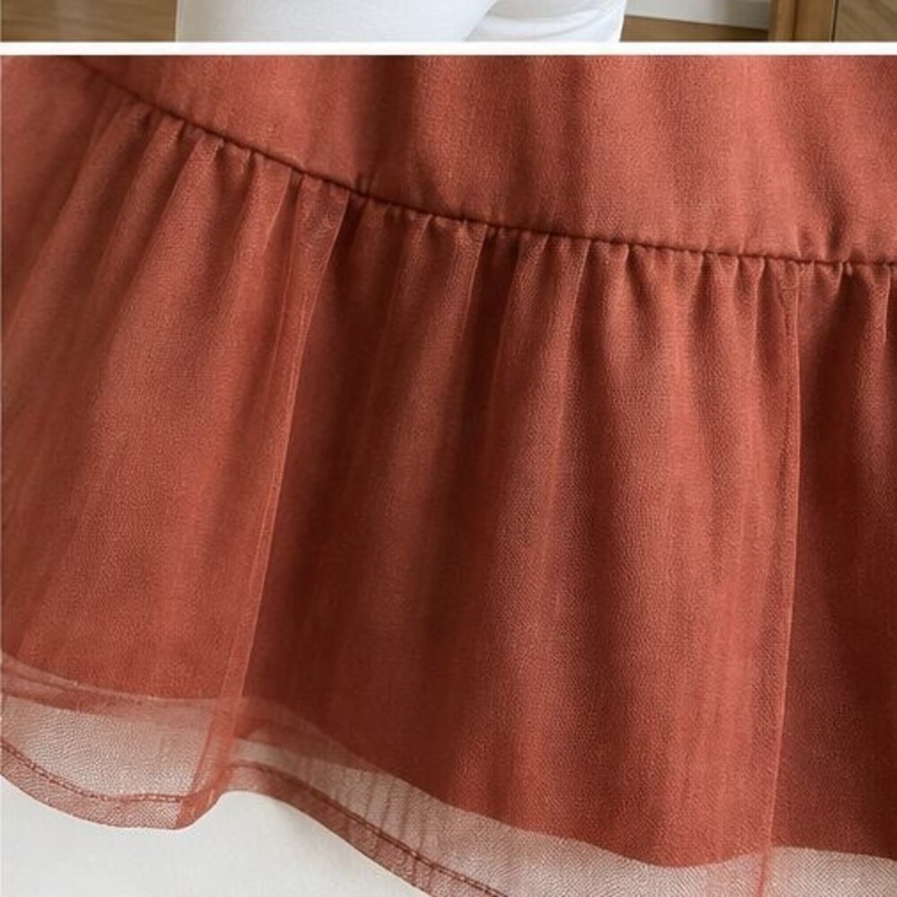 Rust Pleated Blouse - Picture 6 of 6